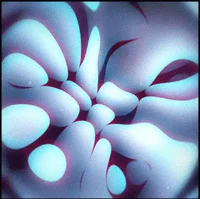 Abstract shapes in soft colors.